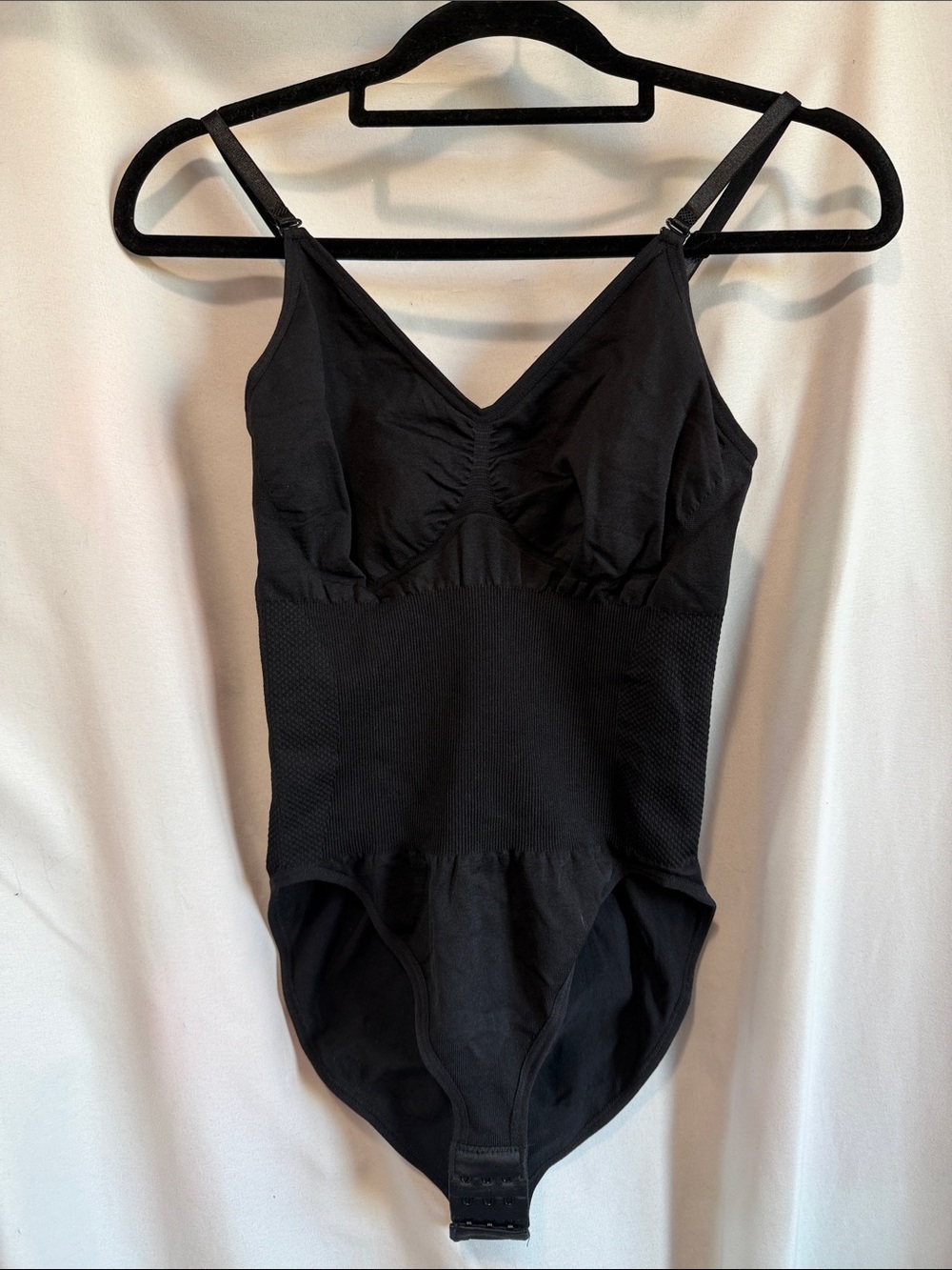 Black Shaping Bodysuit with Adjustable Straps
